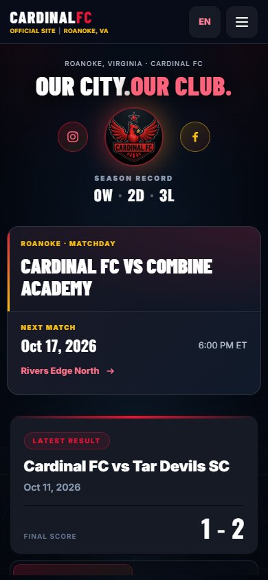 Cardinal FC — Mobile