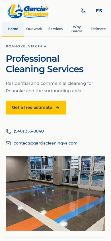 Garcia Cleaning — Mobile